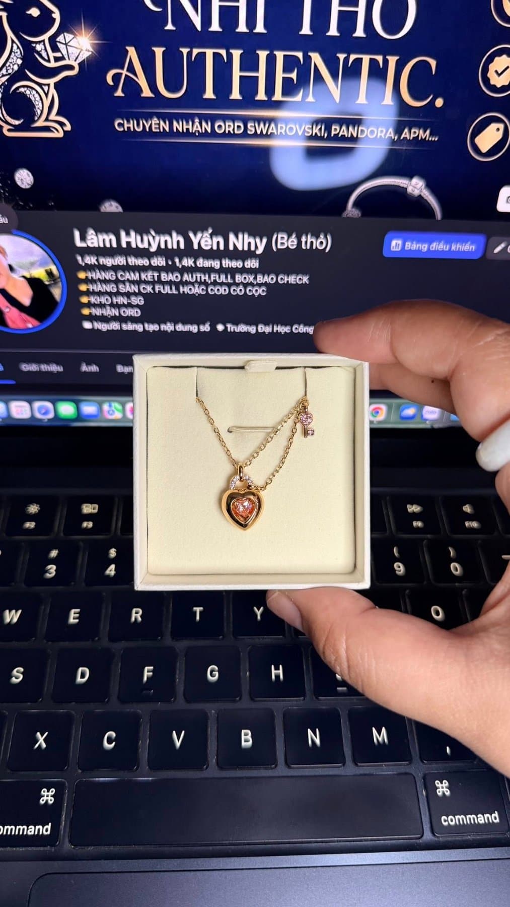 Dây chuyền Idyllia dancing heart 2026